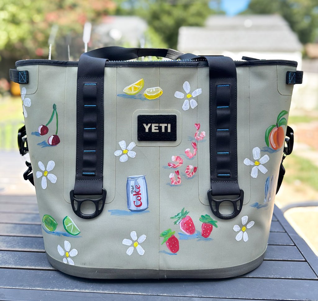 Custom Painted YETI Cooler Bag – Live Free Creative Co
