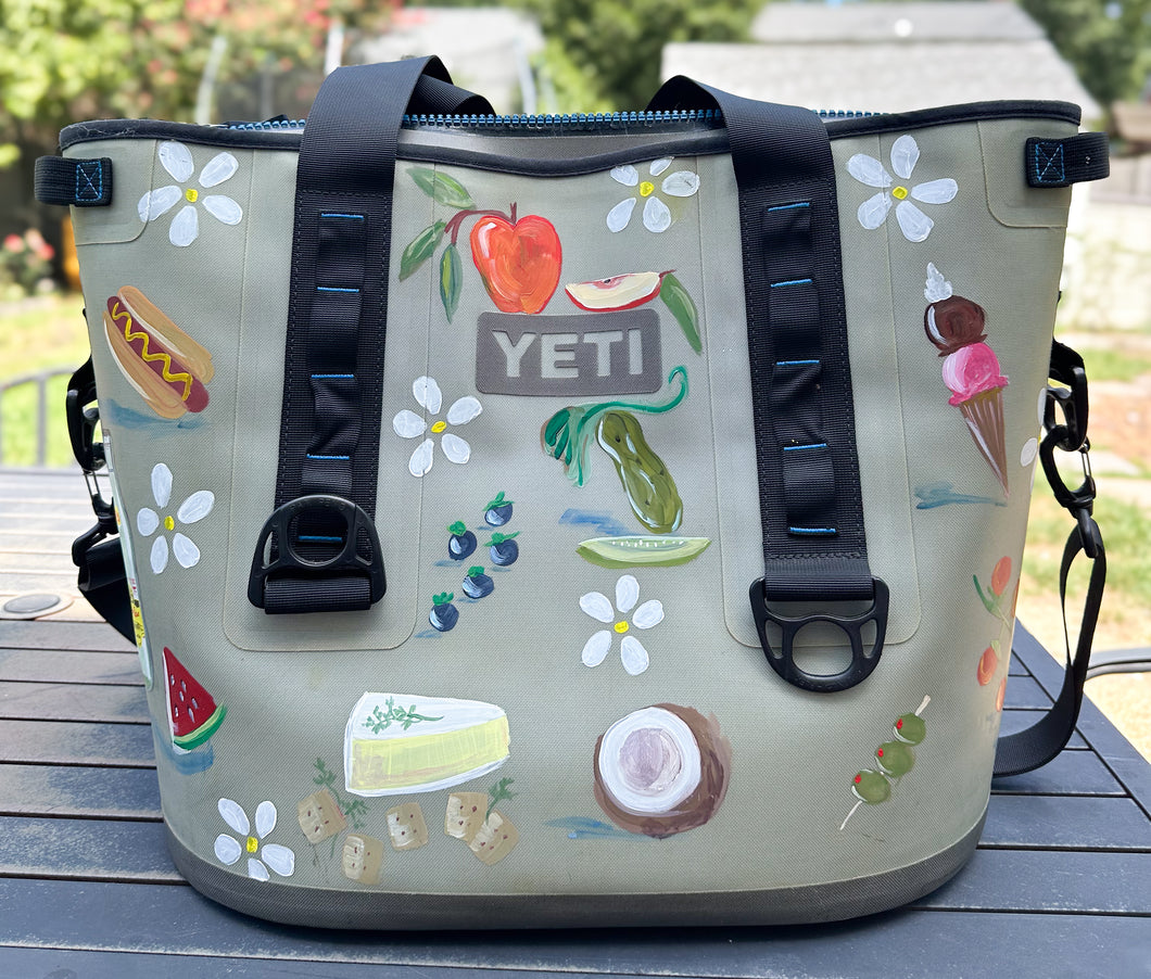 custom yeti bag cooler Custom Painted YETI Cooler Bag – Live Free Creative Co