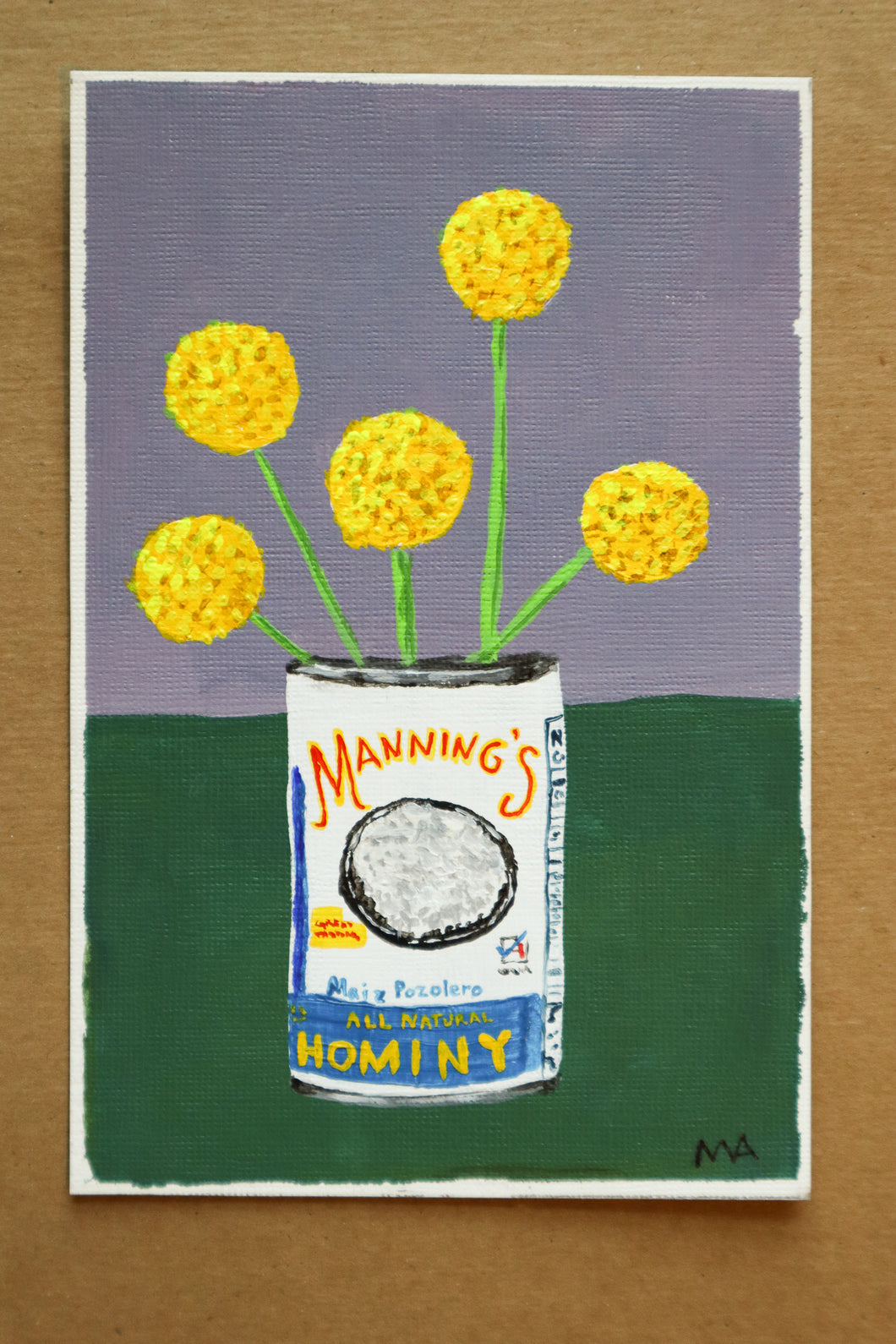 Flowers in Cans Original: Hominy