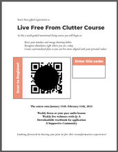 Live Free From Clutter Course Gift